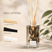 Diffuseur de parfum en verre décoratif botanique 100 ml, parfum personnalisé et étiquette privée OEM