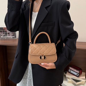 Sac à main matelassé pour femme, élégant sac fourre-tout à motif losanges, sac à main chic à poignée supérieure, sac bandoulière de travail pour femme 2026 - Product Image 5