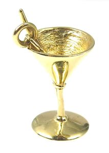 Gobelets en laiton faits à la main, verres à vin gravés, forme cloche élégante, pour mariage et fête - Product Image 5