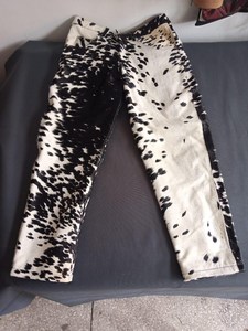 Pantalon en cuir de vachette véritable avec fourrure pour homme – Style motard et western, durable et tendance - Product Image 5