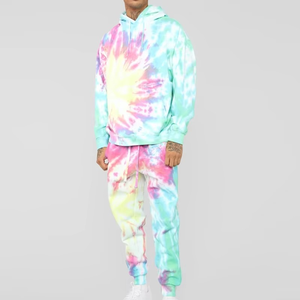 Ensemble de survêtement personnalisé avec logo, en polyester, sweat-shirt à manches longues et pantalon, ensemble 2 pièces, jogging pour homme, survêtement de sport - Product Image 1