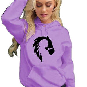 Women's <b>Long</b>-Sleeved Casual <b>Sweatshirt</b> Autumn Streetwear Style Hoodie with Printing Winter Hooded Top - Product Image 1