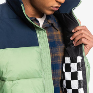 Nouvelles vestes d'hiver matelassées bicolores pour hommes, vente en gros, manteaux d'extérieur matelassés zippés, vestes d'automne en duvet pour hommes, haute qualité - Product Image 4