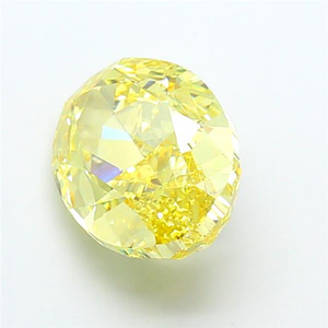 Diamant de laboratoire jaune intense fantaisie, certifié CVD, pierre précieuse lâche, pierre de luxe étincelante pour bijoux fins, coupe ovale époustouflante - Product Image 5