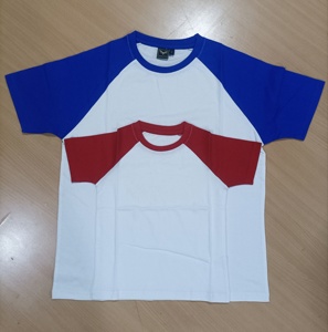 Blank Soft Style Mid Weight Contrast Raglan Sleeve T-Shirt Modern Classic Fit 5.3 oz 100% <b>Ring</b> Spun Cotton with Tear Away Label - Product Image 2