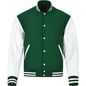 Blouson Bomber de Baseball pour Hommes, Personnalisable, Vente en Gros, Impression de Logo, Uni, Polyester Noir, Garçons - Product Image 3