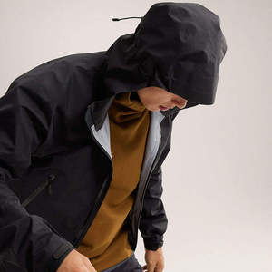 Chaqueta Cortavientos de Lona Impermeable de Invierno con Logotipo Personalizado para Hombre, Ropa de Caza con Cremallera Completa y Capucha - Product Image 5