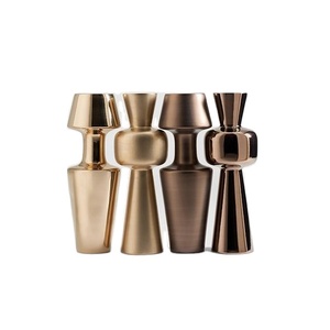 Luxury brass candle holder set modern <b>tall</b> candlestick stand decorative metallic lamp base stylish home wedding party <b>table</b> - Product Image 1