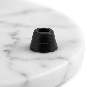 Natural White Marble 12" Round <b>Trivet</b> - Product Image 6