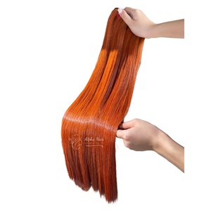 Extensiones de cabello humano frontal de tejido vietnamita de pelo liso de hueso de búsqueda superior de lujo de doble textura - Product Image 3