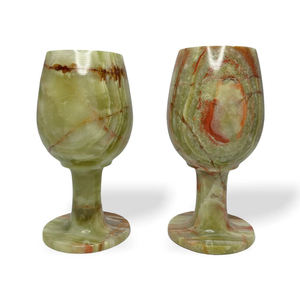 Nuevas Copas de Vino Antiguas de Ónix Premium, Hechas a Mano con Piedra Natural, Diseño Moderno, Gran Formato, para Cocina - Product Image 1