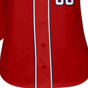 Men Red White Navy Baseball Jersey Button Front Team Shirt Performance <b>Athletic</b> Game Day Practice Sports Uniform Wear - Product Image 6