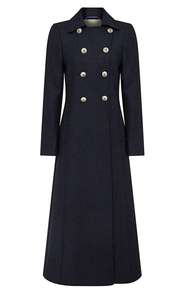 Men's 100% Wool Overcoat militarry Style Double Breasted Long Coat <b>Fur</b> Trim 220g Custom Logo OEM Outerwear - Product Image 4