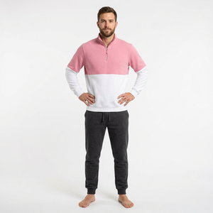 Sudadera con media cremallera al por mayor de fábrica, sudadera con media cremallera de forro polar cepillado, sudadera personalizada para marcas de gimnasios - Product Image 6