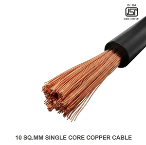 16 Sqmm 1 Core Copper Stranded Flexible Bare <b>Electrical</b> <b>Wire</b> PVC Black Round Power Cable Coil - Product Image 2