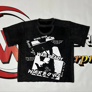 เสื้อยืดสกรีนลายแบบกำหนดเอง ผ้าฝ้าย 100% 250gsm ทรงปกติ ทรงบ็อกซี่ ยูนิเซ็กซ์ เสื้อยืดแบบคู่ ซักย้อมสีแบบแอซิด - Product Image 1