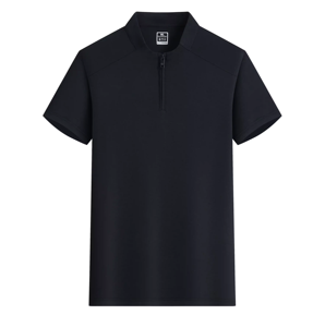 Wholesale Men's 165 GSM Moisture Wicking Quarter Zip Golf <b>T</b> <b>Shirts</b> Custom Logo Athletic Casual OEM ODM Factory Direct - Product Image 3