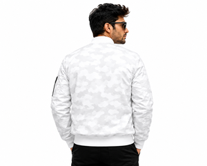 Wholesale OEM <b>Men</b> Camo Flight Bomber <b>Jacket</b> Lightweight Streetwear Tactical <b>Jacket</b> with Custom Embroidery Printing Private Lable - Product Image 4