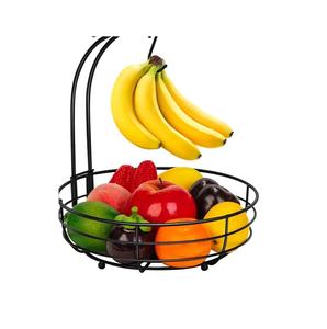 Cesta de frutas de 2 niveles para decoración de mesas de hotel, producto de alta calidad, cesta de almacenamiento de alimentos, fabricante mayorista de la India. - Product Image 2