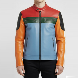 เสื้อแจ็คเก็ตหนังแกะแท้คุณภาพสูงสำหรับผู้ชาย พร้อมปกขนสัตว์  ไซส์ใหญ่ เสื้อโค้ทฤดูหนาวสำหรับผู้ชาย - Product Image 1