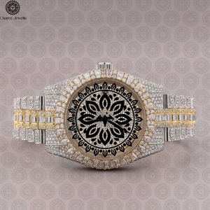 Reloj de Lujo Charm Jewels de Acero Inoxidable de 38 mm, Analógico de Cuarzo con Diamantes Incrustados, Esfera Redonda, Moda Femenina - Product Image 1
