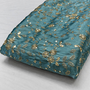 Tissu brodé SQ, tissu perlé, tissu en soie chiffon brodé, matière pour robe de soirée, textile fantaisie, vente en gros, exportation, fournisseur UE - Product Image 3