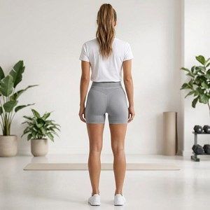 Shorts Deportivos de Cintura Alta para Gimnasio, Leggings Sin Costuras para Mujer, Shorts de Yoga para Mujer con Efecto Push-Up - Product Image 2