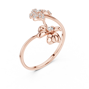 Anillo solitario minimalista de oro amarillo macizo de 14k con diamante de corte redondo para mujer, ideal para compromiso, aniversario o regalo de boda. - Product Image 6