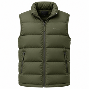 Chaleco Acolchado sin Mangas con Cuello en V Personalizado para Hombre, 100% Algodón Poliéster, Formal, Otoñal, Transpirable - Product Image 5