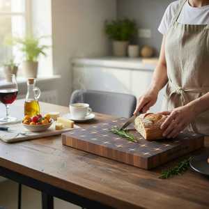 Planche à découper en bois de qualité supérieure pour la cuisine, la découpe et le service - Product Image 2