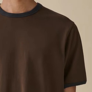 T-shirt décontracté pour homme, coupe ample, couleur unie, design élégant et tendance, col rond, collection 2026 - Product Image 3