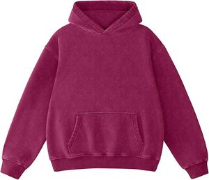 Oversize Acid Wash Embroidered <b>Zip</b> Distressed <b>Pocket</b> Men <b>Hoodie</b> New Design Wholesale Boxy 100% Cotton French Terry Streetwear - Product Image 2