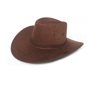 Sombreros de Vaquero de Gamuza Baratos al por Mayor para Niños y Adultos, para Protección Solar al Aire Libre - Product Image 1