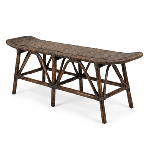 New Modern Minimalist Teak <b>Bench</b> Comfortable Dining Living Room Patio Garden - Product Image 1