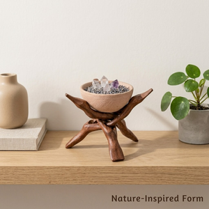 Tabouret trépied en bois fait main, style rustique, en bois massif, modèle Cobra |   Meubles décoratifs sculptés à la main, objet unique de décoration pour la maison et le jardin - Product Image 5