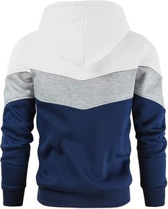 Sudadera con Capucha Personalizada de Felpa de Poliéster/Algodón, con Bolsillos Personalizados, Transpirable, de Secado Rápido, Corte Regular para Hombre - Product Image 3