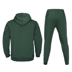 Conjunto deportivo informal para hombre, tela transpirable de mezcla de algodón, pantalón jogger con capucha, cintura elástica, para gimnasio, deporte, correr, uso diario. - Product Image 2