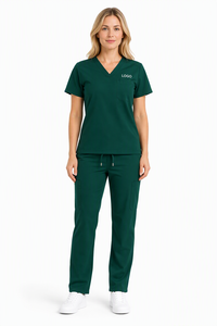 Tenues médicales unisexes en polyester tricoté avec logo personnalisé pour hôpitaux – Vente en gros, Fabricant OEM - Product Image 3