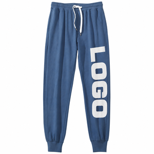 Pantalon de jogging décontracté gris en lin personnalisé pour homme, avec revers et cordon de serrage à la taille, vente en gros pour acheteurs B2B de vêtements aux États-Unis, au Royaume-Uni et en UE - Product Image 2
