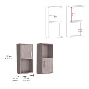 OBA 2-Piece Wall Mounted Bathroom Medicine Cabinet with <b>Open</b> and Closed <b>Storage</b> Furniture Product - Product Image 3