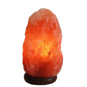 Premium quality Carved Himalayan Salt Lamp Pure Natural White Pink Waterproof Holiday & Wedding Decor with Wooden Base - Product Image 3