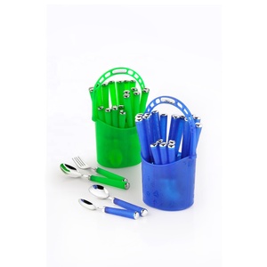 Juego de cubiertos de acero inoxidable, cubiertos lujosos con mango de resina, Cucharas, tenedores, cuchillos, cucharas y tenedores, aptos para lavavajillas - Product Image 3