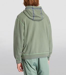 Sudadera con capucha de ajuste regular digital de invierno para hombre con hombros caídos de peso pesado de alta calidad personalizada, jersey en blanco de gran tamaño, forro polar de algodón - Product Image 3