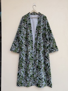 เสื้อคลุมกิโมโนกำมะหยี่เนื้อนุ่มหรูหรา ผ้าฝ้ายสองด้าน แจ็คเก็ตกิโมโนสไตล์โบโฮ ชุดคลุมอาบน้ำ - Product Image 5