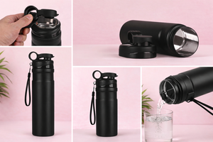 Bouteille isotherme personnalisée anti-fuite pour boissons chaudes et froides, idéale pour les voyages, la salle de sport, le bureau, les diplômes et Noël - Product Image 3