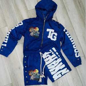 Ensemble de survêtement décontracté 2 pièces pour homme 2026 – 100 % coton respirant, écologique, avec sweat à capuche imprimé et pantalon de jogging pour l'hiver - Product Image 5