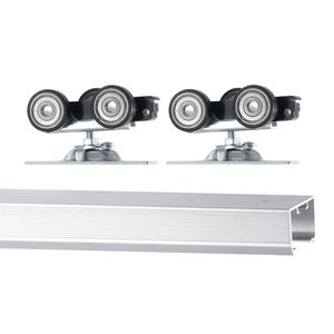 Kit Hardware per Porta Scorrevole a Scomparsa in Acciaio Resistente di Grado Commerciale, 1,44 m, con Binario per Porta Scorrevole a Scomparsa - Product Image 1
