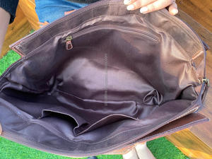 Bolso de mano de cuero genuino hecho a mano para mujer, nuevo bolso de mano con flecos de cuero de vaca con acento de piedra turquesa y monedero de transporte oculto occidental - Product Image 6