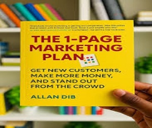 Le plan marketing en 1 page de Allan Dib, livre broché en anglais pour petites entreprises - Product Image 1