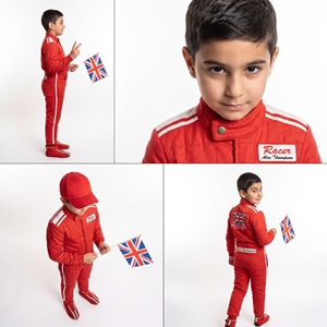 Combinaison de karting personnalisée pour garçons |   Vêtements d'équipe de course automobile professionnels avec logo personnalisé, vêtements de moto respirants en Cordura pour enfants - Product Image 6